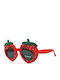 Kiddos Round Kids Sunglasses with Polarized Lens Red