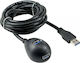 InLine USB 3.0 Kabel USB-A-Stecker - USB-A-Buchse Schwarz 3m 35653