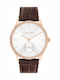 Calvin Klein Tailored Tailored Ceas Bărbătesc 42mm Cu Baterie Cu Curea Din Piele Argintie