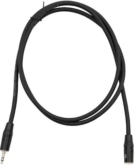 Tune 3.5mm Female - 3.5mm Male Audio Cable Black 1.5m P62TU029