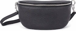 Vero Women's Leather Bum Bag Black Vero Women's Leather Bum Bag Black