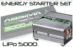 Absima Cube 2.0 Set Încărcător + Baterie Lipo 2s 5000mah 50c T-plug 4200032