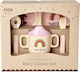 Rice Dinner Feeding Set Made of Pink Melamine 4...