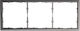 Switch Frame Triple Horizontal or Vertical Placement Anthracite Matte Lineme Gena 50-00623-19