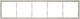 Switch Frame Five-Gang Horizontal Or Vertical Placement Light Grey Lineme Gena 50-00625-32