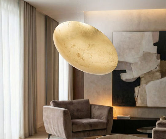 Luma Pendant Light Gold LED with Warm White Light