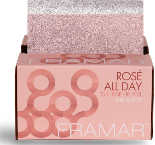 Aluminiumpapier Blätter 5x11 Rose All Day Framar 500 Stück