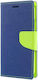 Fancy Wallet Din Silicon Albastru Marin Galaxy A51