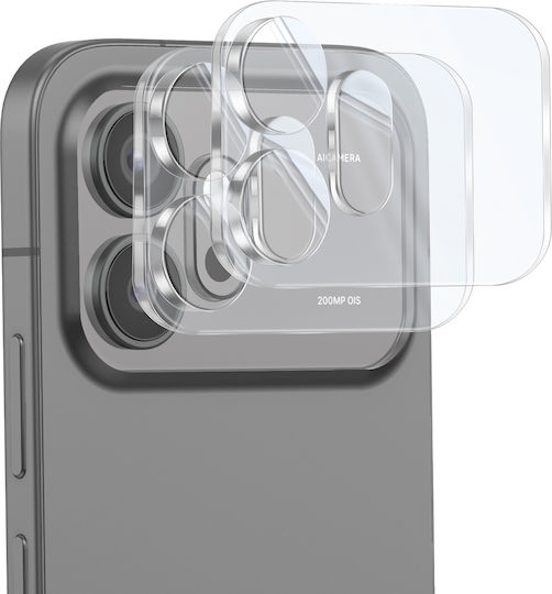 Avizar Pack 2 Schutz für Rückkamera Honor 600 Gehärtetes Glas 3D Gebogen Transparent