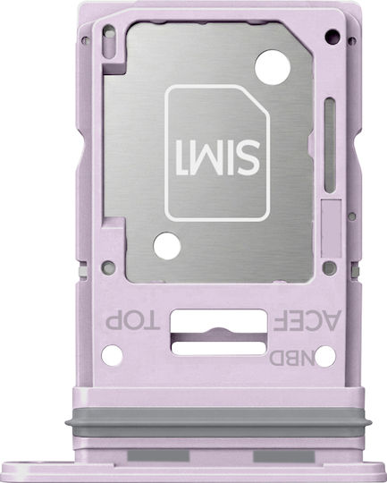 Clappio Sim Tray Samsung Galaxy A35 Hybrid Slot Purple