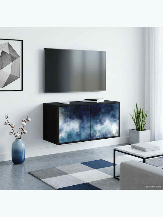 TV-Ständer Raalte Schwarz Drossel M69xT33xH40cm
