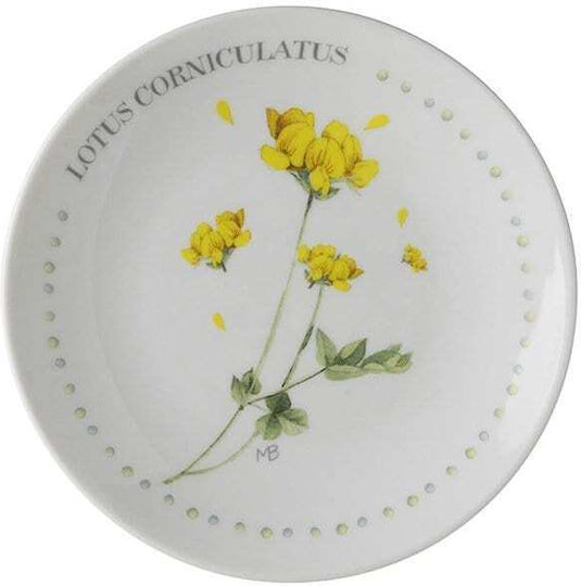 Laura Ashley Wildflowers Desert Serving Plate Made of Porcelain Brown 12cm