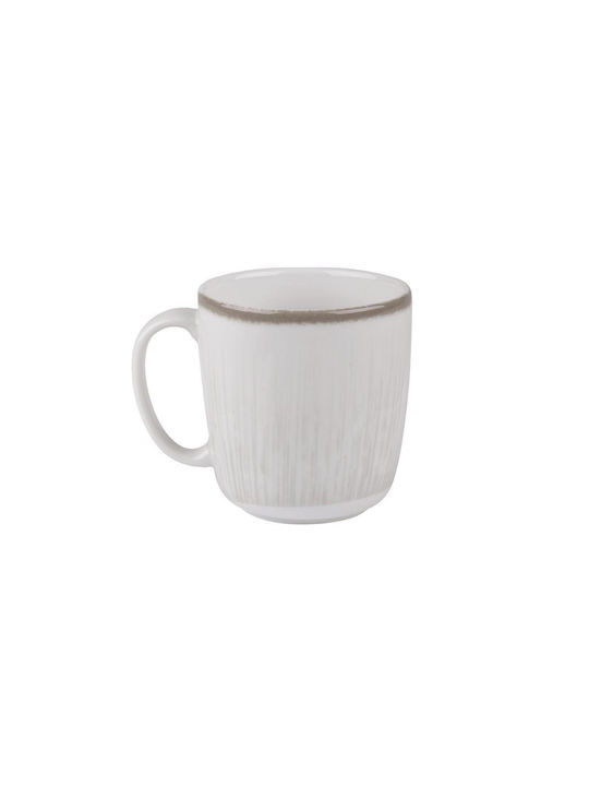 Oriana Ferelli Water Lily Κούπα από Πορσελάνη Γκρι 340ml 2τμχ