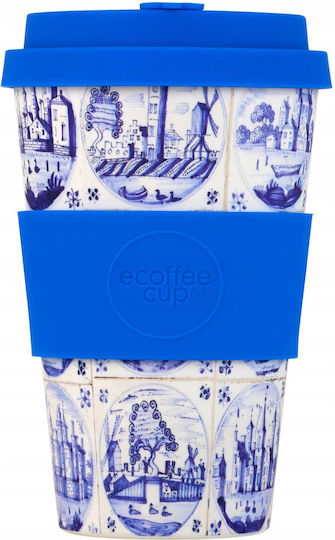 Ecoffee Cup Κούπα Κεραμική Μπλε 400ml