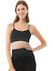 Women's Sports Crop Top Black