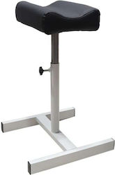 Wheeled Black Footstool
