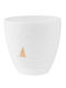 Raeder Sound Of The Sea Porcelain Candle Holder Suitable for Tealights in Gold Colour 9.5x9.5x9cm