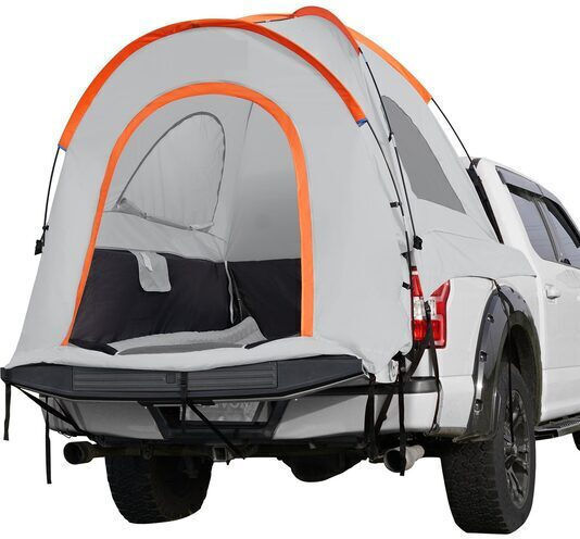 Cort Camping pentru Automobil Gri cu Dublu Material 3 Anotimpuri 160x165x170cm