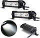 Фарове за автомобили във форма на Бар LED 12 / 24V 9W 4cm с Бяло Осветление 2бр