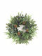 Liberta Christmas Decorative Plastic Wreath with Diameter 51cm Green