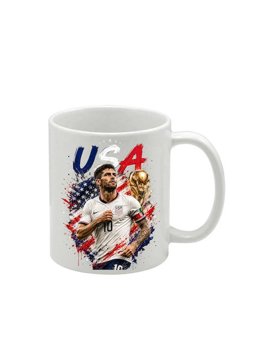 White Mug World Cup 2026 Christian Pulisic