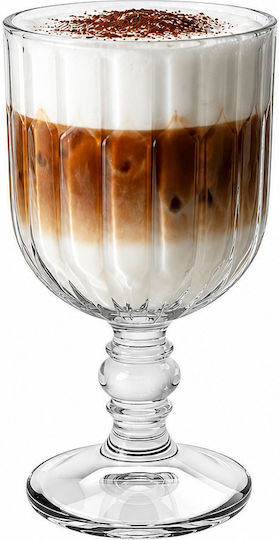 Coffee/Freddo Glasses Set from Glass Brown 335ml OT80446DS35-1 6 Pieces