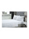 Le Blanc Set of Single Bed Sheets 170x270cm White (4 Pieces)