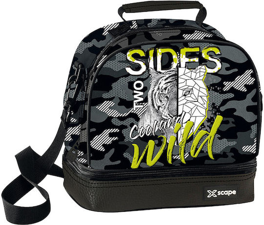 Graffiti Graffiti Kinder Lunchtasche Isoliert Kuromi Schwarz 20x16x22cm