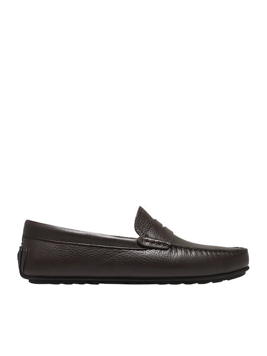 Leder Herren Mokassins in Braun Farbe