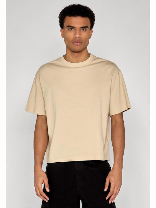 Gekürztes Oversized T-shirt Sand Gekürztes Oversized T-shirt Sand