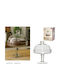 General Trade Glass Cake Stand with Lid and Stand Transparent 19x23cm
