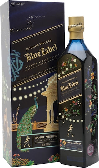 Blue Label "rahul Mishra Diwali Ed Blended Malt Уиски Шотландия в Кутия 700ml