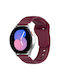 Silicone Strap Red (Galaxy Watch4/5/6/7/FE/4 Classic/6 Classic/5 ProApple Watch 38/40/41/42mmVivomove HRHuawei Watch GT2 / GT3 (42mm) / GT3 Pro (43mm)Honor GS ProAmazfit GTS 3Realme Watch 2Haylou RS4 LS12)
