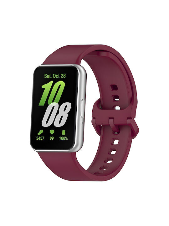 Techsuit Λουράκι Σιλικόνης Μπορντό (Galaxy Fit3)
