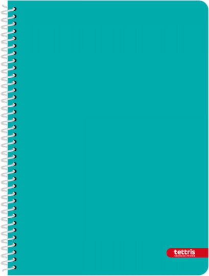 Tettris Spiral Notebook Ruled 150 Sheets 5 Subjects (Miscellaneous Designs) A4-5Θ-11B