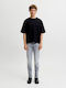 Herren Jeanshose Elastisches Slim Anwendung Grau