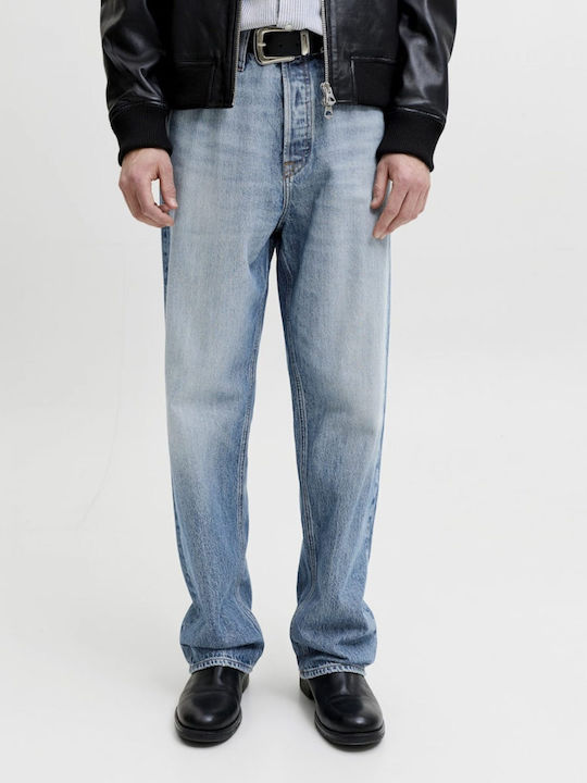 Pantaloni de Blugi pentru Bărbați cu Fit Lejer Baggy Albastru