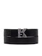 Men's Leather Double Sided Belt Black