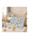 Mia Home Samt Babydecke Für Kinderbett Hellblau 110x140cm