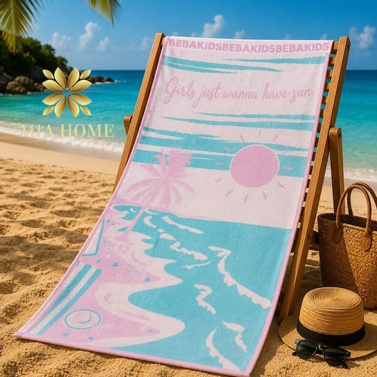 Mia Home Kinder-Strandtücher 70x140 Mädchen Just Wanna Have Fun