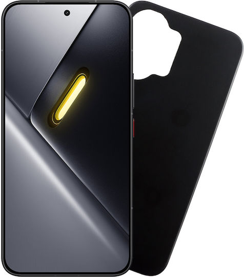 Volte-Tel Silicone Camera Guard Back Cover with Neck Strap Black for Poco X8 Pro Max