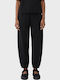 Damen Jogginghosen Breit Schwarz