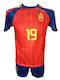 Kids Football Kit Lamine Yamal Red Blue Spain National Team 300626-03