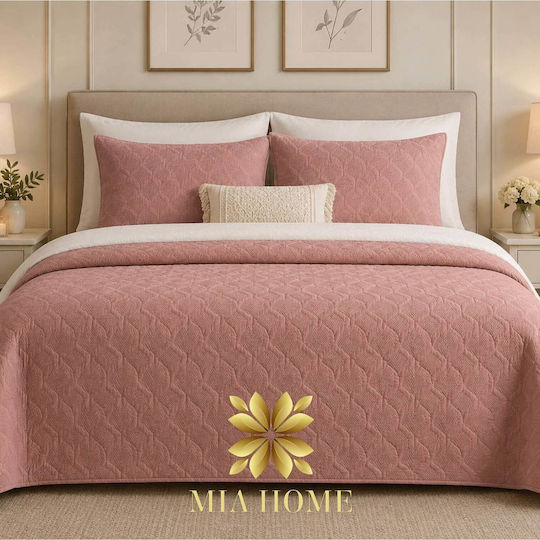 Mia Home Tagesdecken Übergröße Rosa 220x240cm