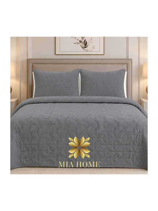 Mia Home Cuvertură Pat Dublu Gri 220x240cm