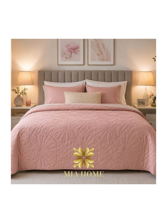 Mia Home Tagesdecken Übergröße Rosa 220x240cm