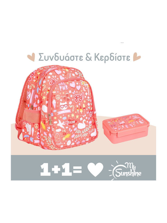A Little Lovely Company Set Școlar Roz Fun 19 x...