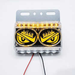 Side Lights Devil Eye Yellow Eyes 4 Pieces 24V W19514υ