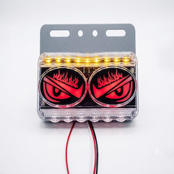 Πλευρικα Φωτα Devil Eye Κοκκινα Ματια 4tmx 24v W19514r