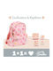 A Little Lovely Company Ice Creams Σχολικό Σετ Ροζ 23.5 x 10 x 30εκ + Σετ Φαγητοδοχείων
